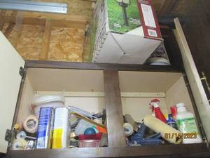 Garage Cupboard full of painting su...