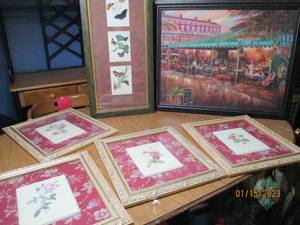 Lot of (6) paintings and pictures...