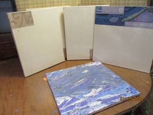 Lot of unused canvas for painting a...