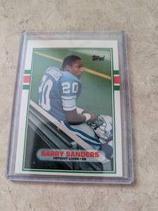 Barry Sanders Topps Rookie Card...