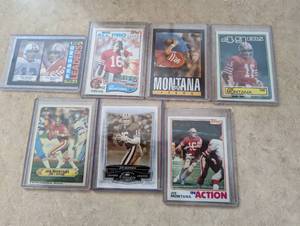 6 Joe Montana Cards and 1 Passing L...
