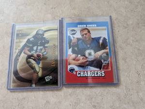 2 Drew Brees Rookie Cards...