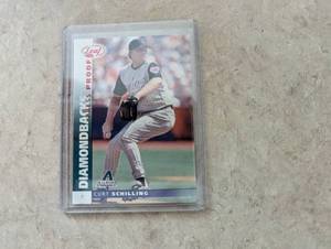 Curt Schilling Press Proof Leaf Don...