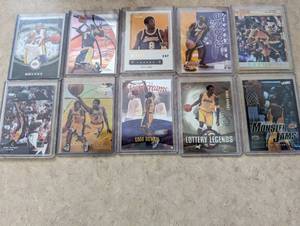 10 Kobe Bryant cards, 1 Topps Stadi...
