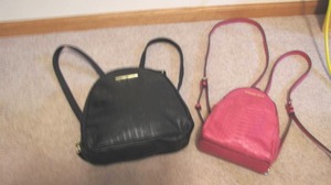 lot 1 image: Steve Madden and MK Back Packs