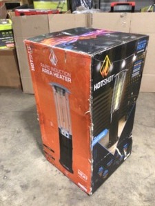 lot 14 image: 46,000 BTU Bronze Rapid Induction Patio Heater with Large Flame Glass Tube, Customer return, review all pictures