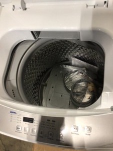 lot 29 image: RCA 20 in. 3.0 cu. ft. Portable Top Load Washing Machine in White, Open Box, review all pictures
