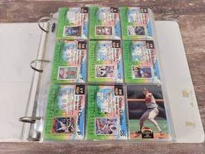 1992 Topps Stadium Club Baseball Cards in Binder
