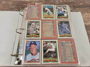 1991 Topps Baseball Cards in Binder