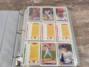 1992 Upper Deck Baseball Cards in Binder