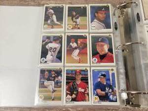 1990 Upper Deck Baseball Cards in Binder