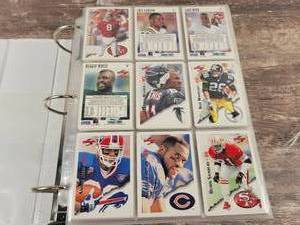 1995  1996 Score Football Cards in Binder