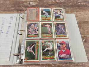1991 Topps Baseball Cards in Binder