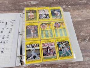 1991 Fleer Baseball Cards in Binder