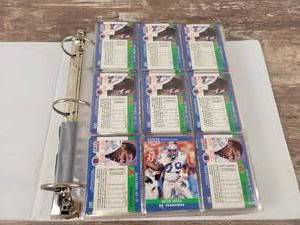 1990 Pro Set Football Cards in Binder