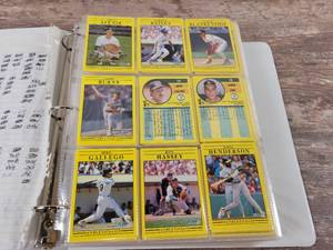 1991 Fleer Baseball Cards in Binder