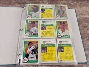1990 Minor League Baseball Cards in Binder
