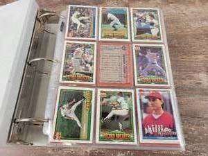 1991 Topps Baseball Cards in Binder
