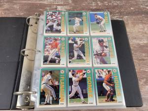 1992 Fleer Baseball Cards in Binder