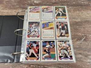 1993 Topps Baseball Cards in Binder