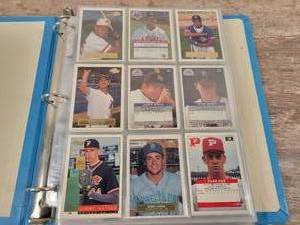 1993  1994 Fleer Excel Minor League Baseball Cards in Binder