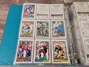 1992 Topps Football Cards in Binder