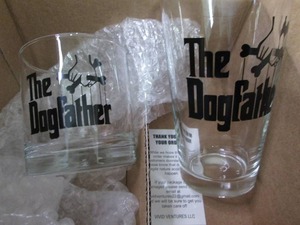 Set of 2 Dog Father Gift Glasses...
