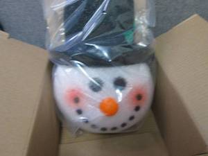 2 Snowman Porch Light Covers...