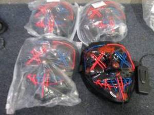 4 Light Up Masks...