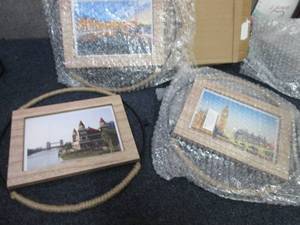 3 Unique Picture Frames with Stands...