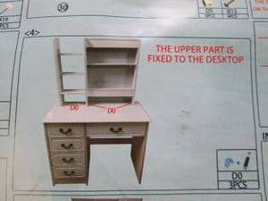 white dressing table ...