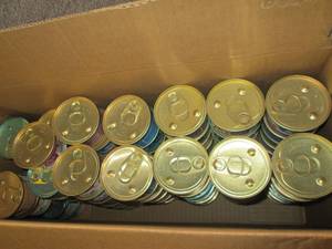 81 cans of fancy feast wet cat food...