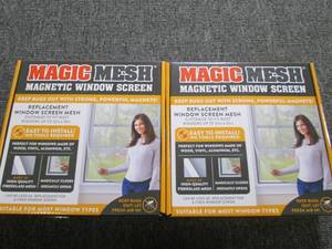 2 magic mesh window screens ...