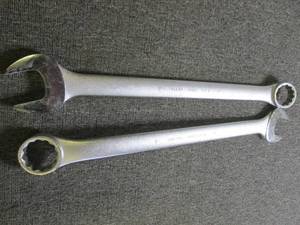 2 black hawk 2 inch wrenches 28 in...