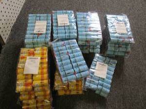 19 packages of 32 fly strips ...