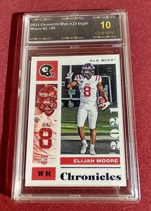 lot 7 image: Mint Slabbed Elijah Moore Rookie Card - #d99