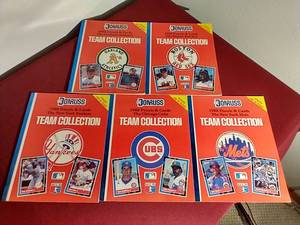 lot 9 image: (5) Donruss Team Sets in Books With Uncut Sheets