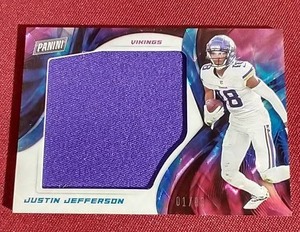 lot 19 image: Justin Jefferson Jersey Card - #d99