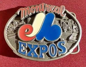 lot 33 image: Vintage Siskiyou Montreal Expos Belt Buckle