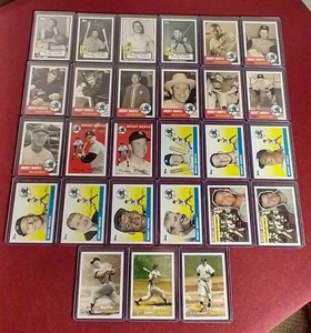 lot 52 image: (27) 20072008 Mickey Mantle Story Insert Cards