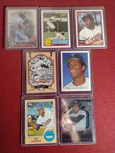 lot 68 image: (7) Rod Carew Insert Cards