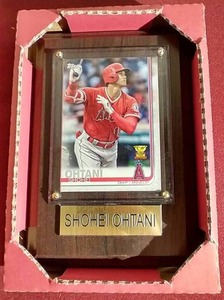 lot 73 image: 2019 All-Star Rookie Shohei Ohtani Card Plaque