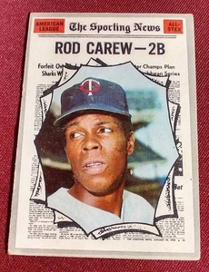 lot 95 image: 1970 Topps Rod Carew All-Star Card