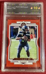 lot 96 image: Mint Slabbed Russell Wilson Card - #d299