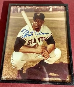 lot 100 image: Framed Autographed 8x10 Monte Irvin Photo