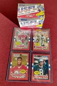 lot 105 image: RARE 1985 Topps USFL Complete Set