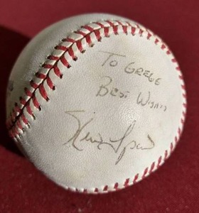 lot 115 image: Autographed Kevin Tapani OML Baseball