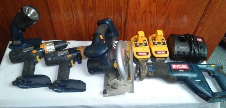 18 Volt Ryobi Tool Set .