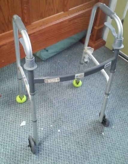 Invacare Left Side Assist & Adjustable Aluminum Crutches (1pr.)