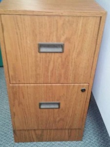 2 drawer metal file.